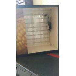 Lichtbak led 40x40x25 cm, 4,4m snoer