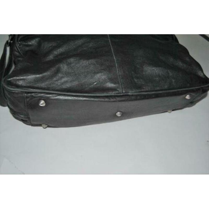 Corsia leren tas zwart