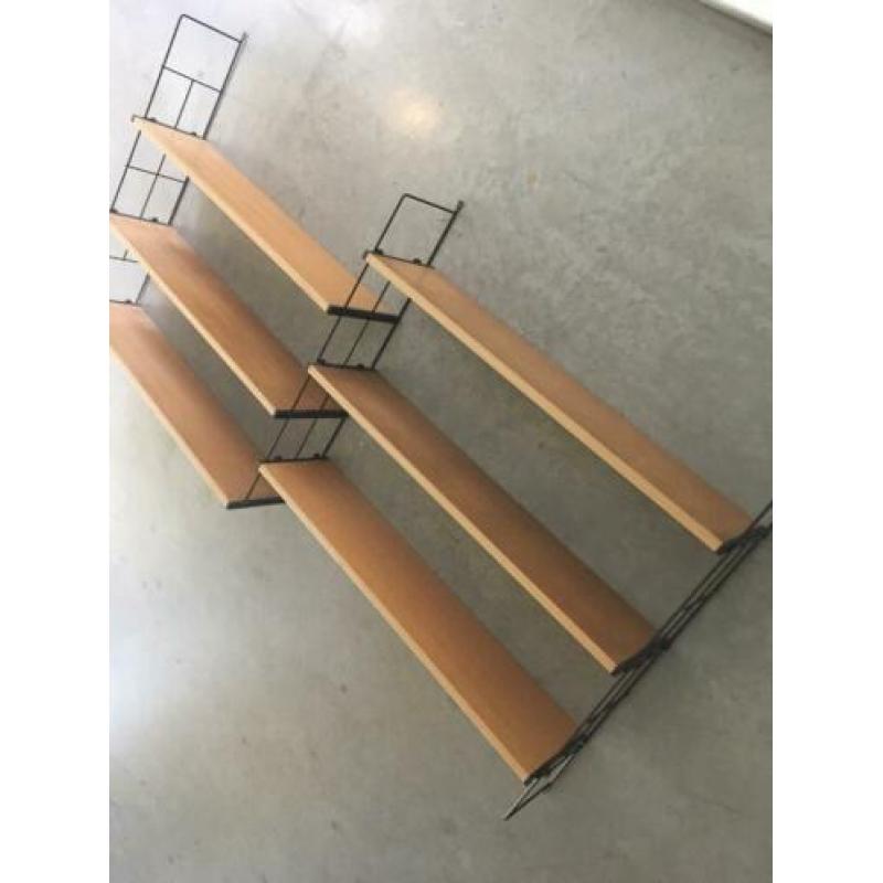 Wandrek wandplanken systeem vintage jaren 50