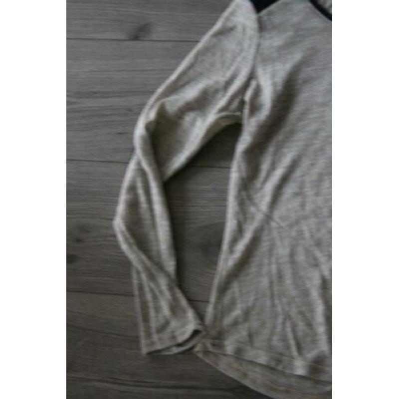 Beige dames blouse MISS GIRL, maat S (d21)