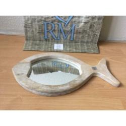 Rivièra maison spiegel happy vis 40x23 cm Rm nieuw