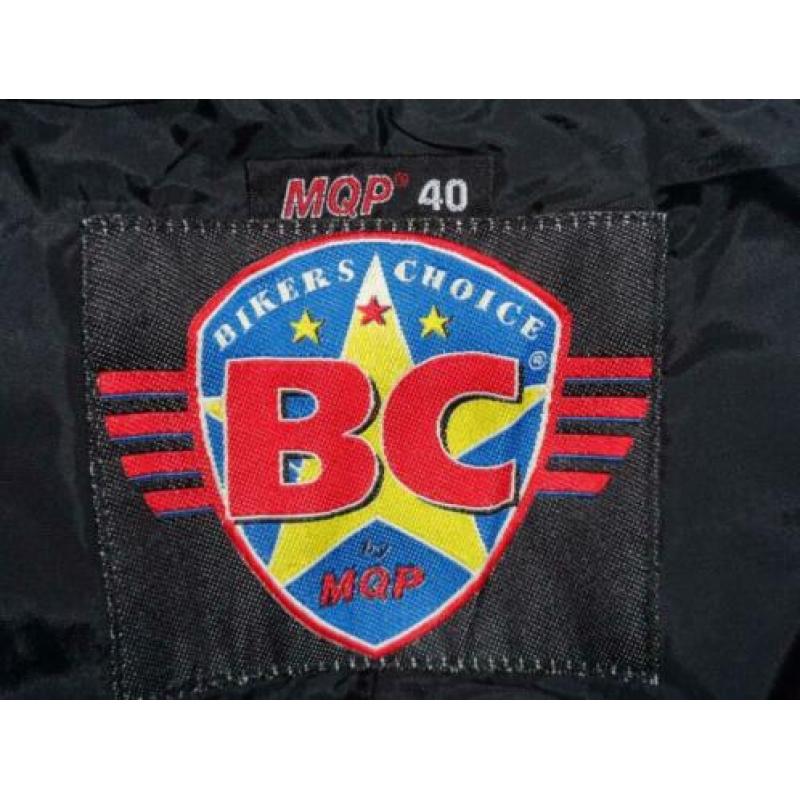 MQP Motorbroek zwart leer damesmaat 40