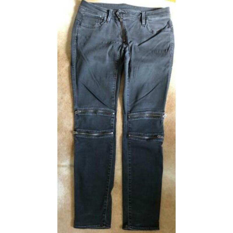 Gstar exclusieve jeans met ritsjes, maat L ( Balmain )