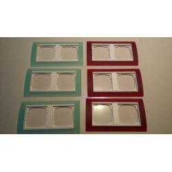 Gira Event Opaque afdekramen mint en rood