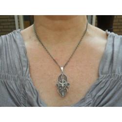 Zilveren ketting met aparte filigrain hanger nr.1732