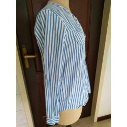 Blouse Kookai blauw wit gestreept maat 40