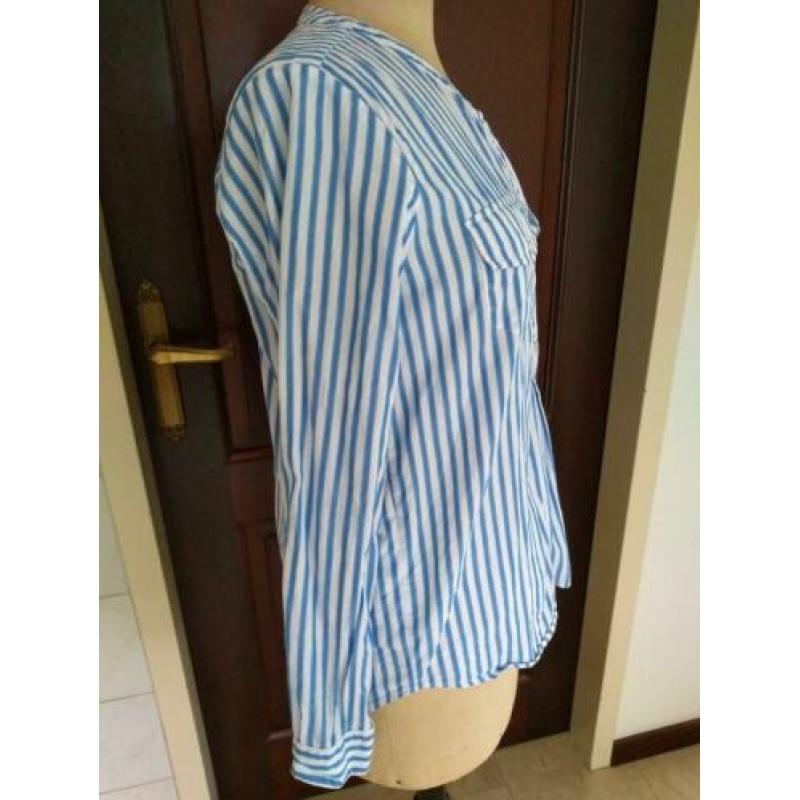 Blouse Kookai blauw wit gestreept maat 40