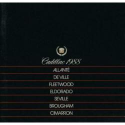 1988 Cadillac Full Line Brochure USA
