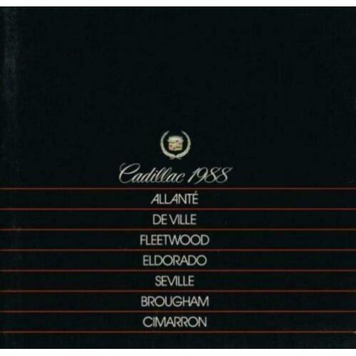 1988 Cadillac Full Line Brochure USA