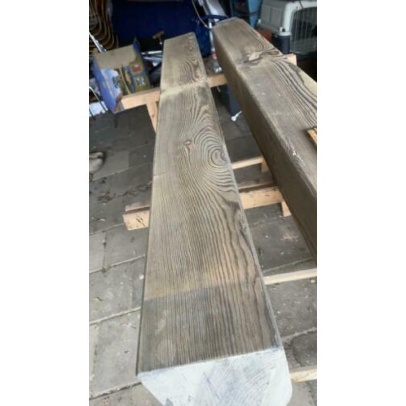 Houten Anti parkeer diamantkop palen 14x14x140cm