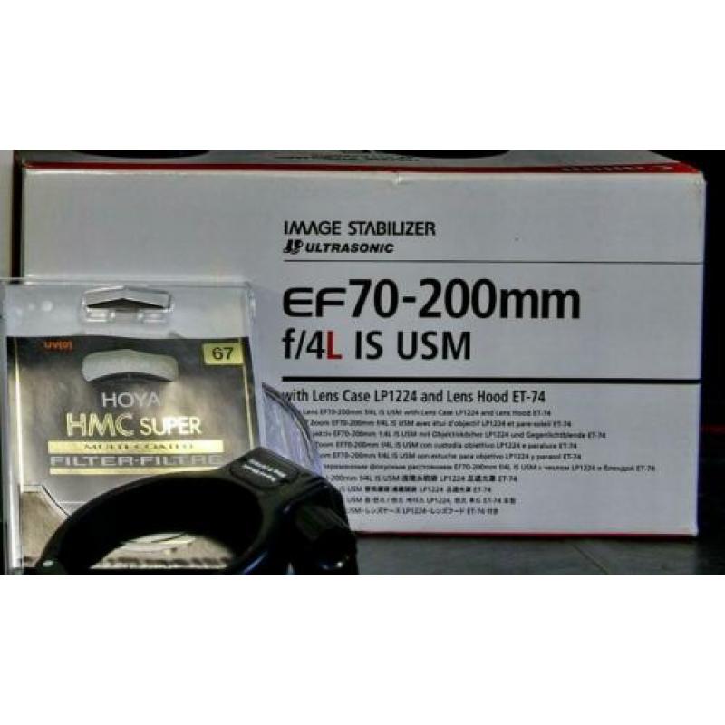 Canon EF 70-200 mm F/4.0 L IS USM topstaat