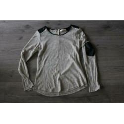 Beige dames blouse MISS GIRL, maat S (d21)