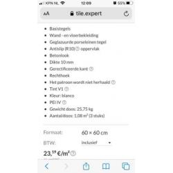 wand/vloertegels betonlook nieuw super gaaf