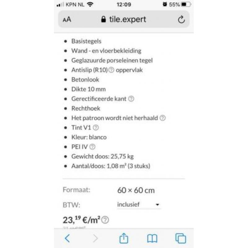 wand/vloertegels betonlook nieuw super gaaf