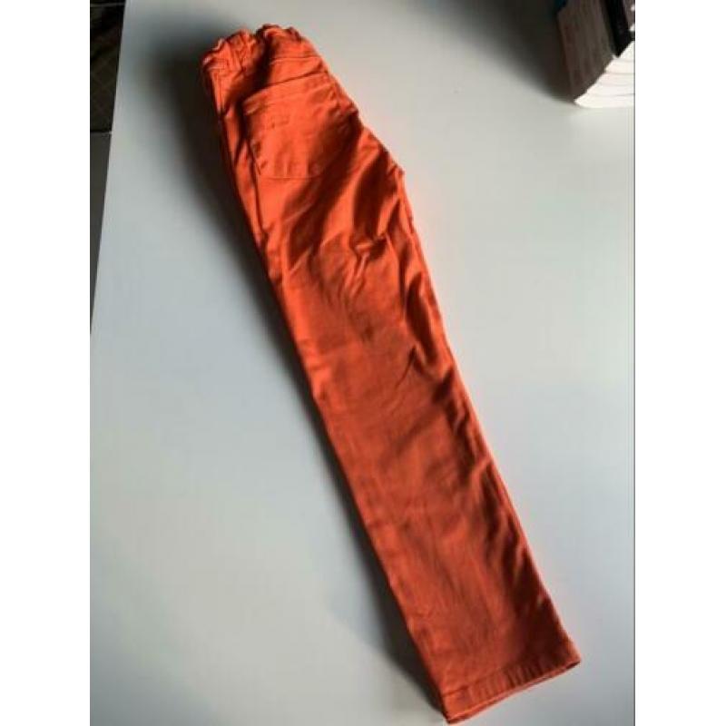 LILI GAUFRETTE | Mooie skinny broekje koraalkleur | 4 jr/104