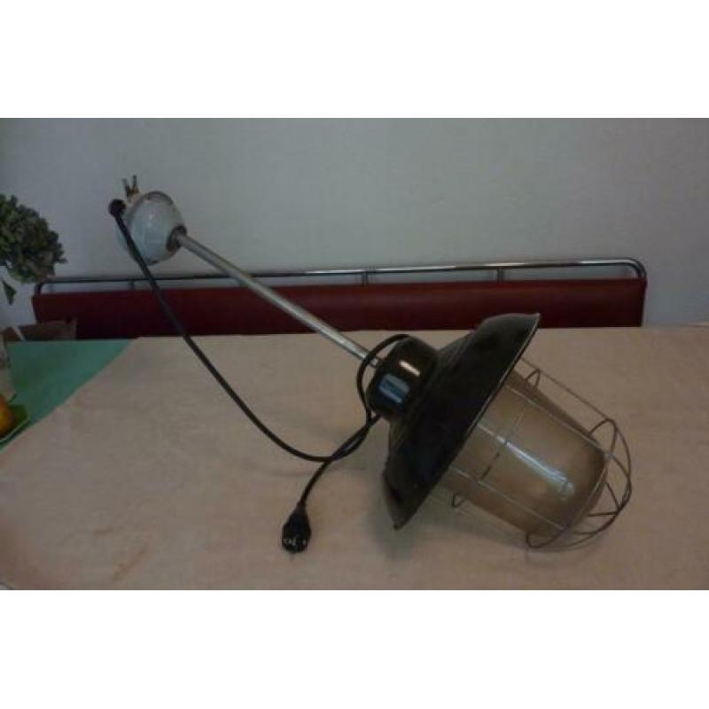 INDUSTRIELE LAMP,FABRIEKSLAMP,KOOILAMP,1920-30,vintage