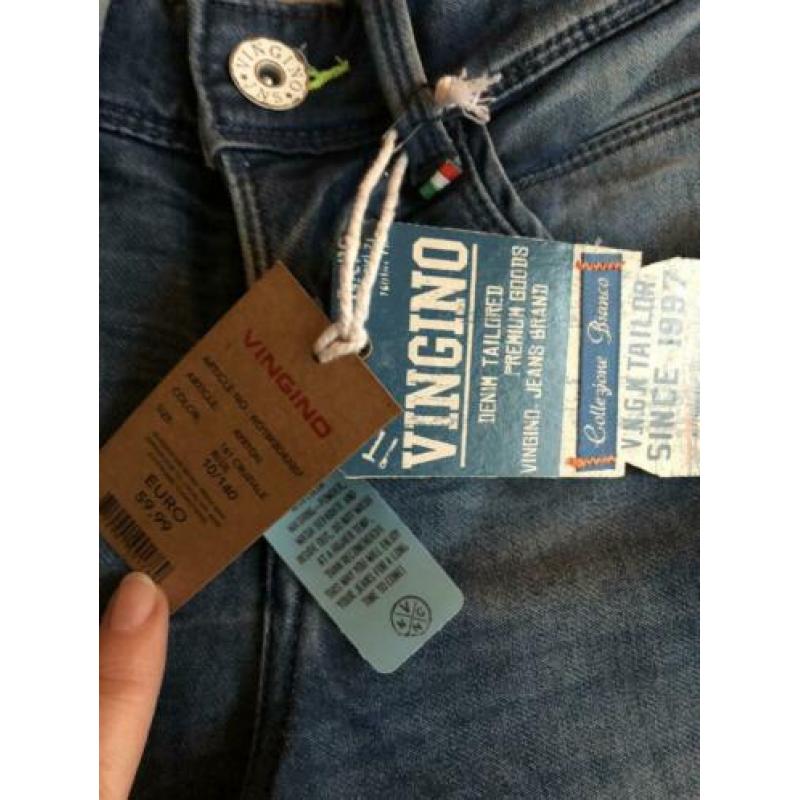 Vingino skinny jeans NIEUW maat 140 met kaartje
