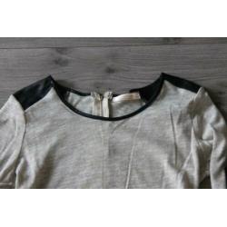 Beige dames blouse MISS GIRL, maat S (d21)