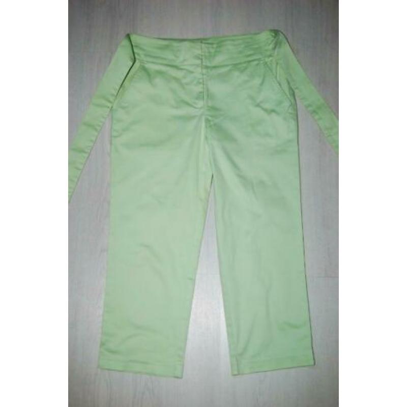 TOMMY HILFIGER capri, broek, pantalon, mint groen, Mt. 38