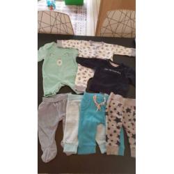 Pakket baby jongens kleding maat 56