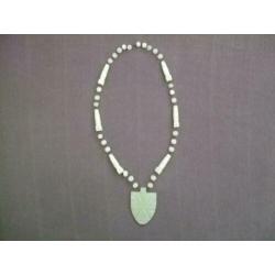zgan witte ketting van echt steen