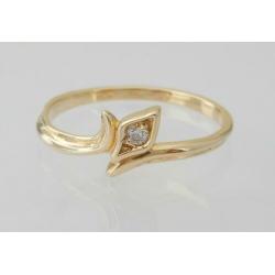 Mooie 14k Gouden Damesring in Design ontwerp - M18
