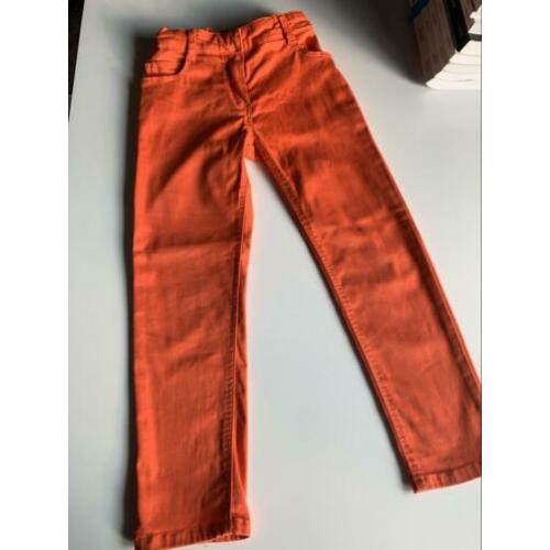 LILI GAUFRETTE | Mooie skinny broekje koraalkleur | 4 jr/104