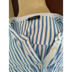 Blouse Kookai blauw wit gestreept maat 40