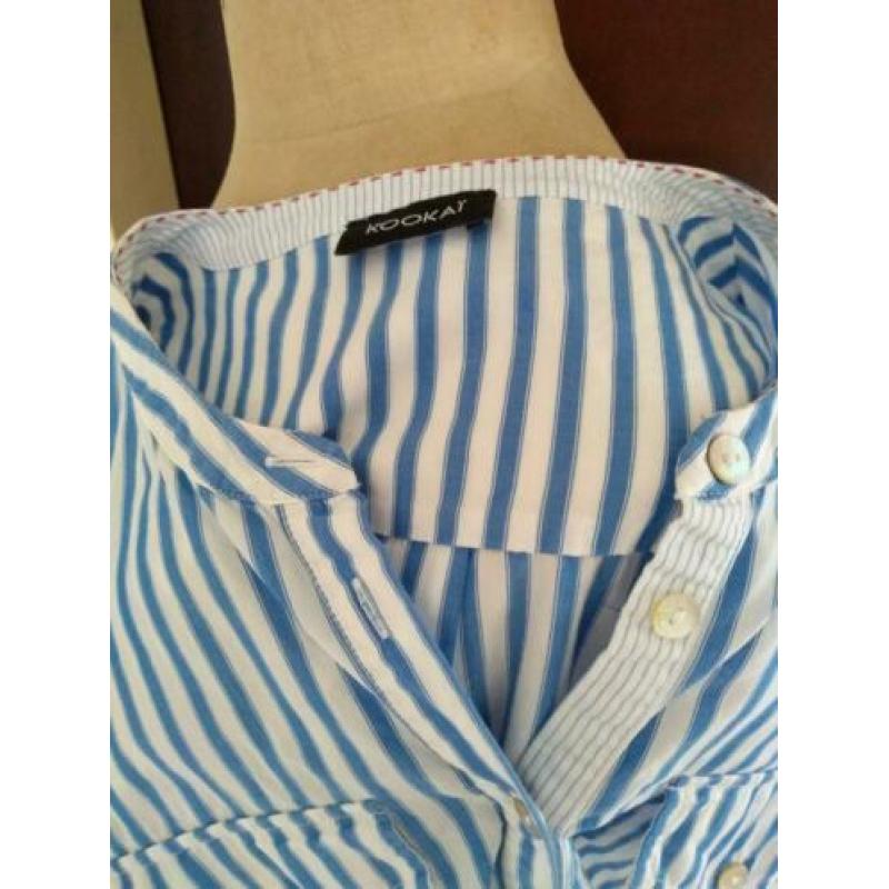Blouse Kookai blauw wit gestreept maat 40