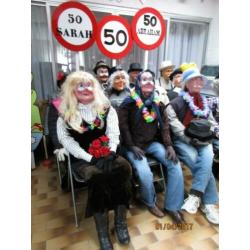 Verjaardag Jarig verrassing voor 50 Sarah of Abraham.