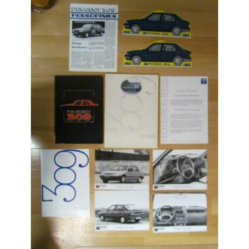Peugeot 309, Persinfo, Linialen en folders. 48 items.