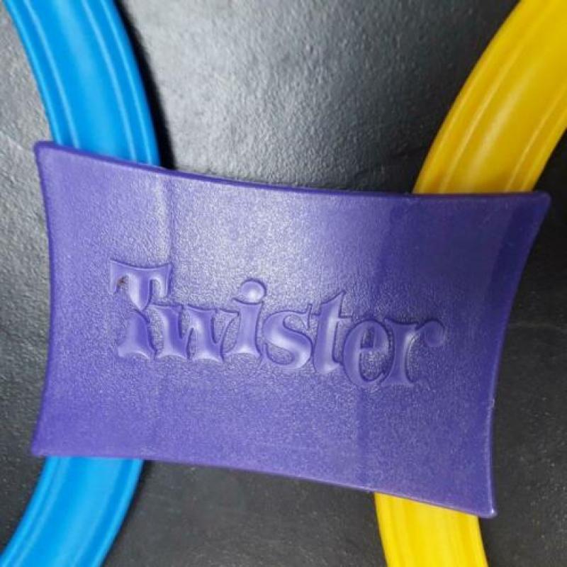 Twister spel van MB met losse ringen, nieuw in zak