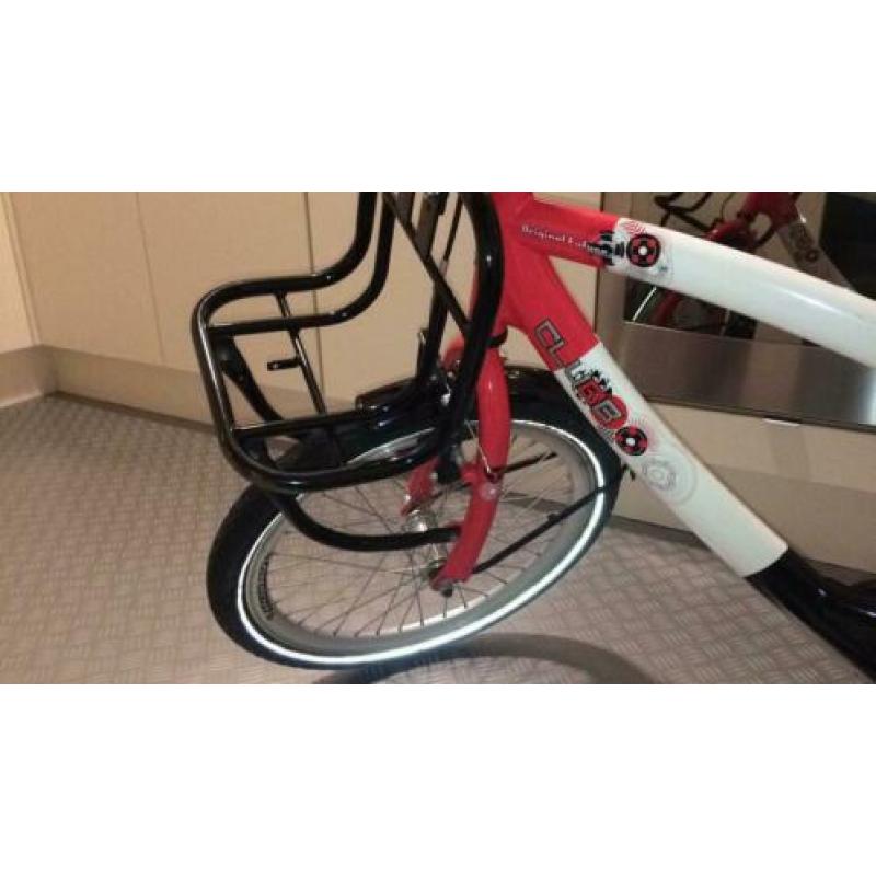 Super stoer net fietsje 20 inch, zwart rood wit