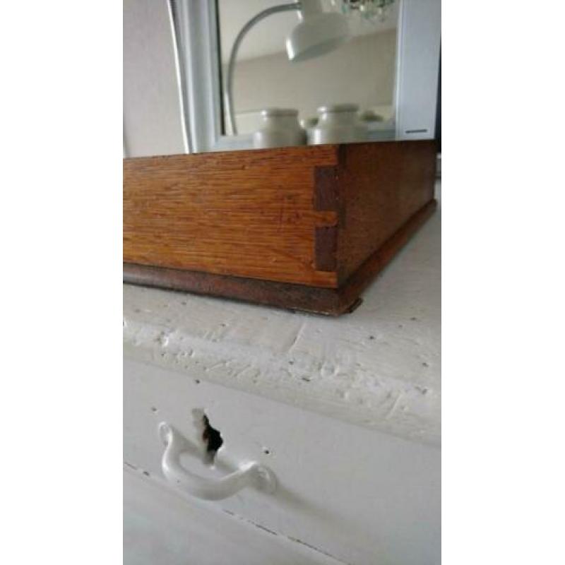 brocante bestekbak vakkenbak hout