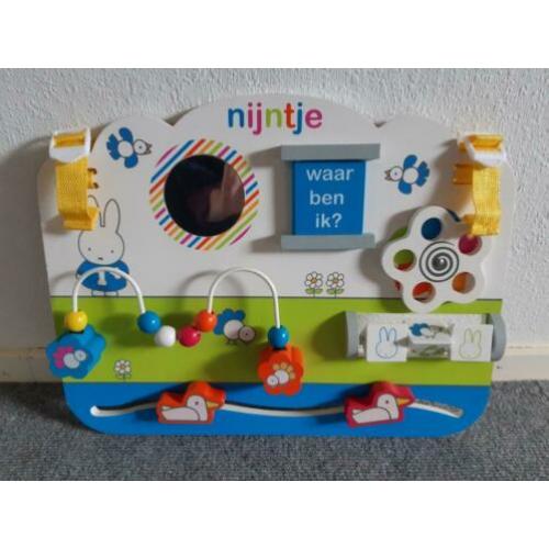 Nijntje houten activity center voor in de box , als nieuw!