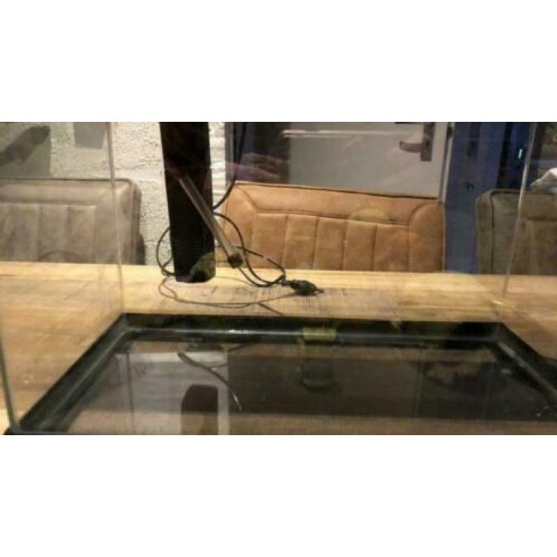 Aquarium met filter 40 cm breed 25 cm hoog