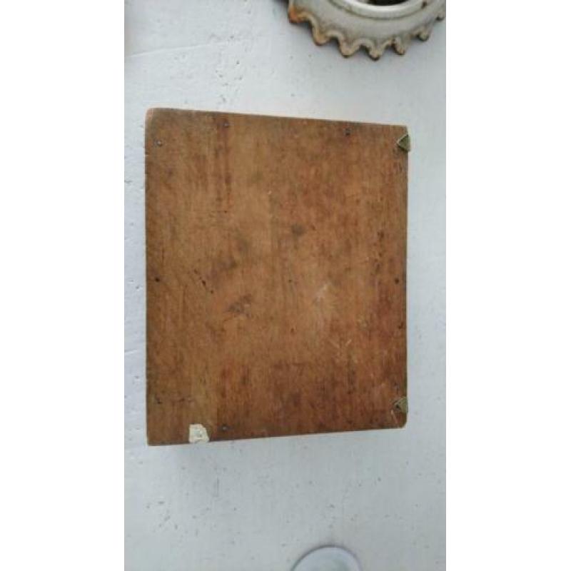 brocante bestekbak vakkenbak hout