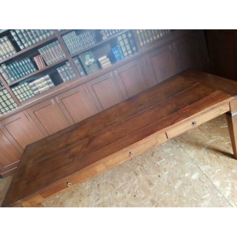 220 cm grote Teak eettafel mooie uitstraling