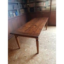 220 cm grote Teak eettafel mooie uitstraling