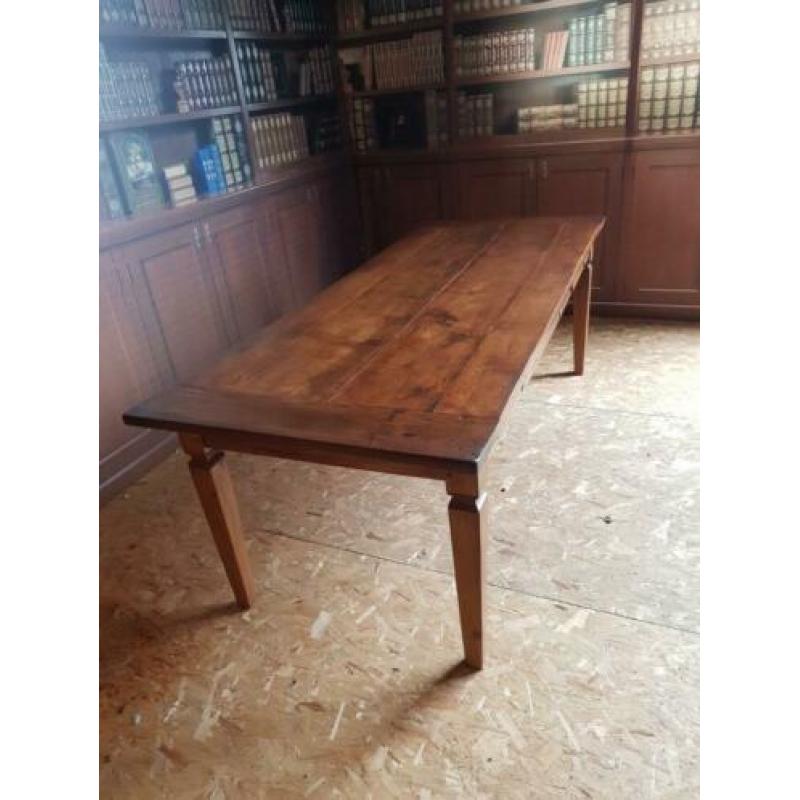 220 cm grote Teak eettafel mooie uitstraling