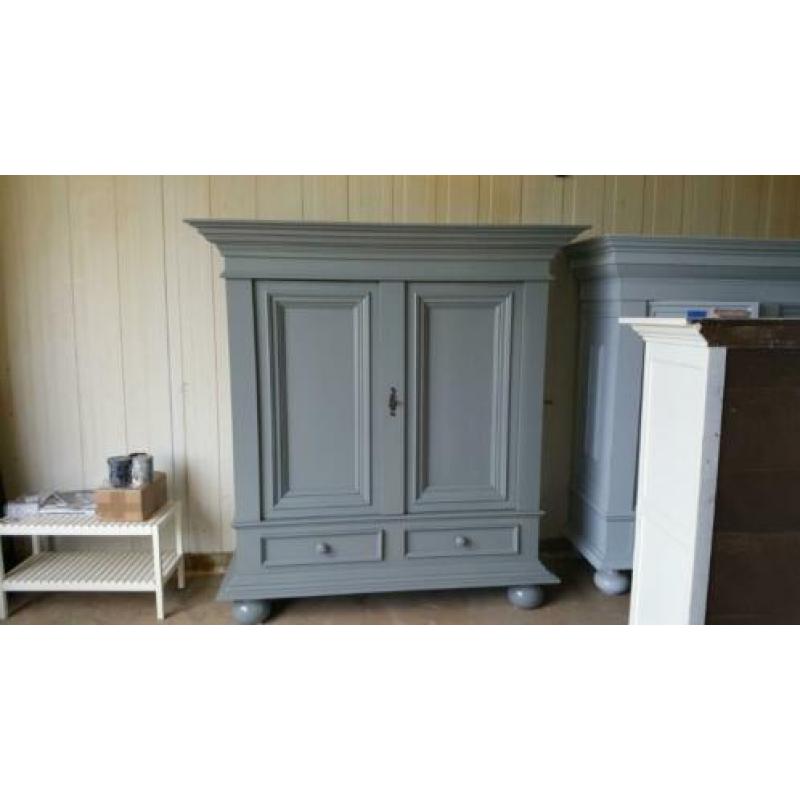 Buffetkasten brocante houten vintage kamer groenlose kasten