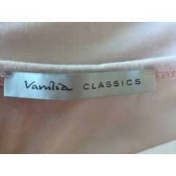 Vanilia licht roze dubbellaags top Samsilke maat 38