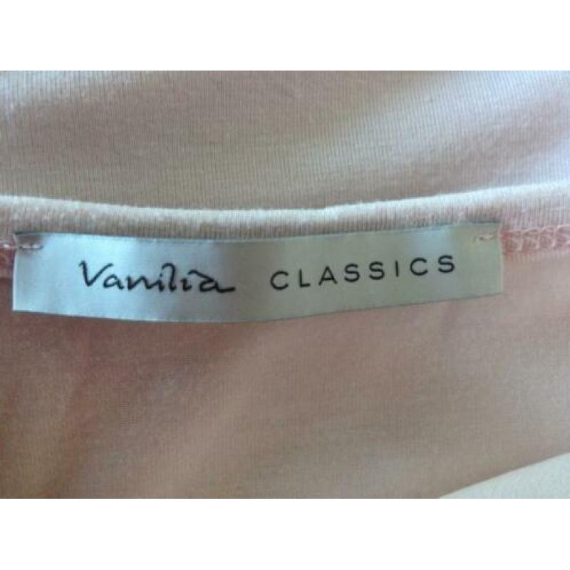 Vanilia licht roze dubbellaags top Samsilke maat 38