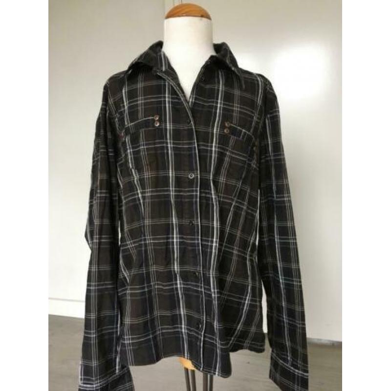 STREET ONE blouse mt 40 donker bruin zeer netjes WQ