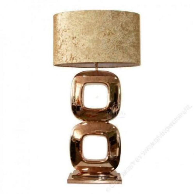 Tafellamp lamp brons zilver zwart Dubai luxe, luxury