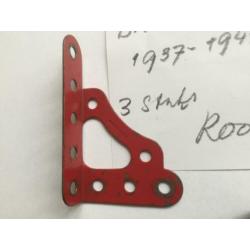 Meccano Flanged 3x bracket # 139a 1937 1941 periode