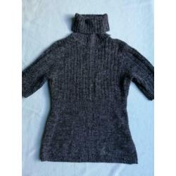 Orsay Grey Knit Sweater. Roll Neck. Small