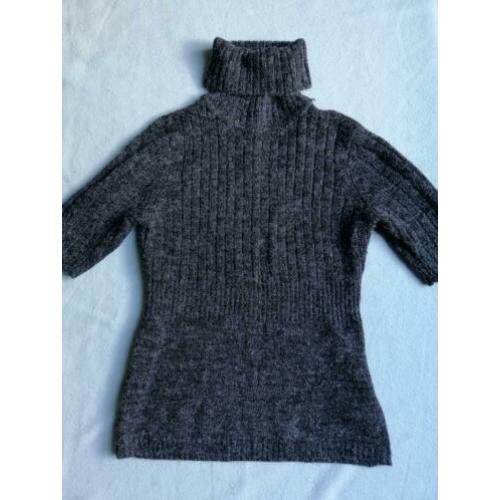 Orsay Grey Knit Sweater. Roll Neck. Small