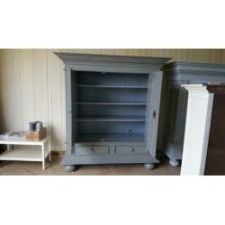 Buffetkasten brocante houten vintage kamer groenlose kasten