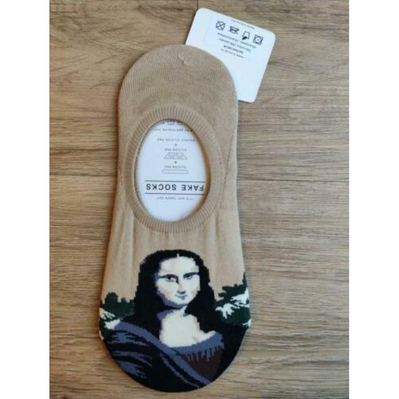 Nieuwe sokken No-show Da Vinci Mona Lisa